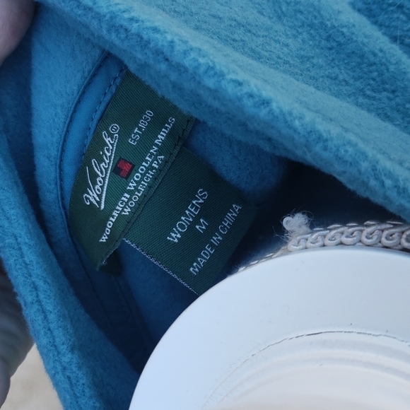 NWT Woolrich fleece zip-up Mock Neck Outdoor Baselayer vest - Picture 5 of 6